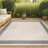 Kristine Classic Diamond Border Indoor/outdoor Area Rug