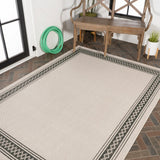 Kristine Classic Diamond Border Indoor/outdoor Area Rug