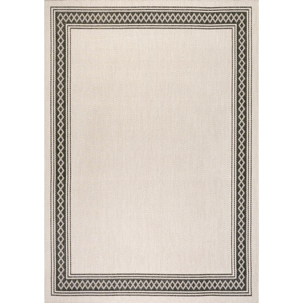 Kristine Classic Diamond Border Indoor/outdoor Area Rug