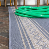 Kristine Classic Diamond Border Indoor/outdoor Area Rug