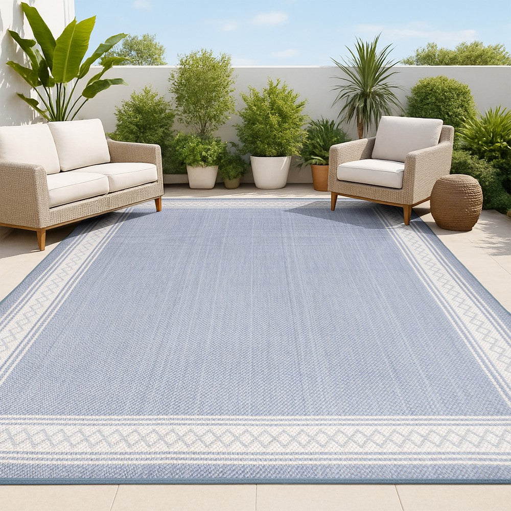 Kristine Classic Diamond Border Indoor/outdoor Area Rug
