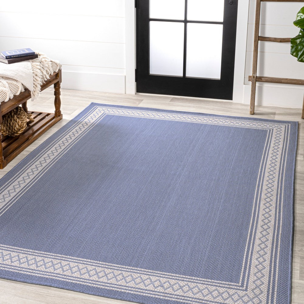 Kristine Classic Diamond Border Indoor/outdoor Area Rug