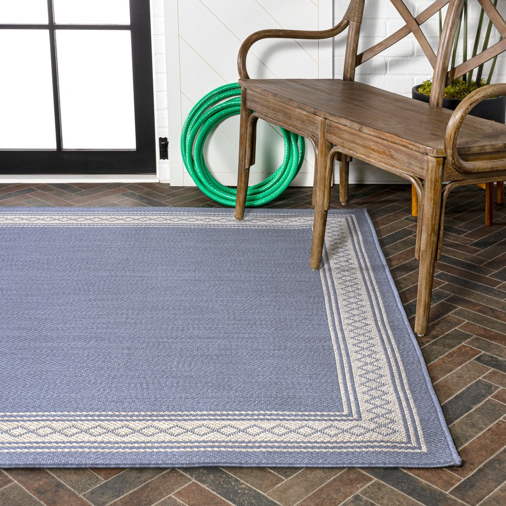 Kristine Classic Diamond Border Indoor/outdoor Area Rug