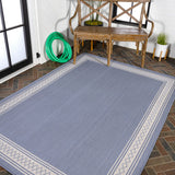 Kristine Classic Diamond Border Indoor/outdoor Area Rug