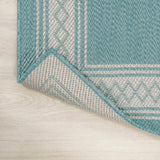 Kristine Classic Diamond Border Indoor/outdoor Area Rug