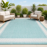 Kristine Classic Diamond Border Indoor/outdoor Area Rug