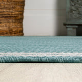 Kristine Classic Diamond Border Indoor/outdoor Area Rug