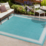 Kristine Classic Diamond Border Indoor/outdoor Area Rug