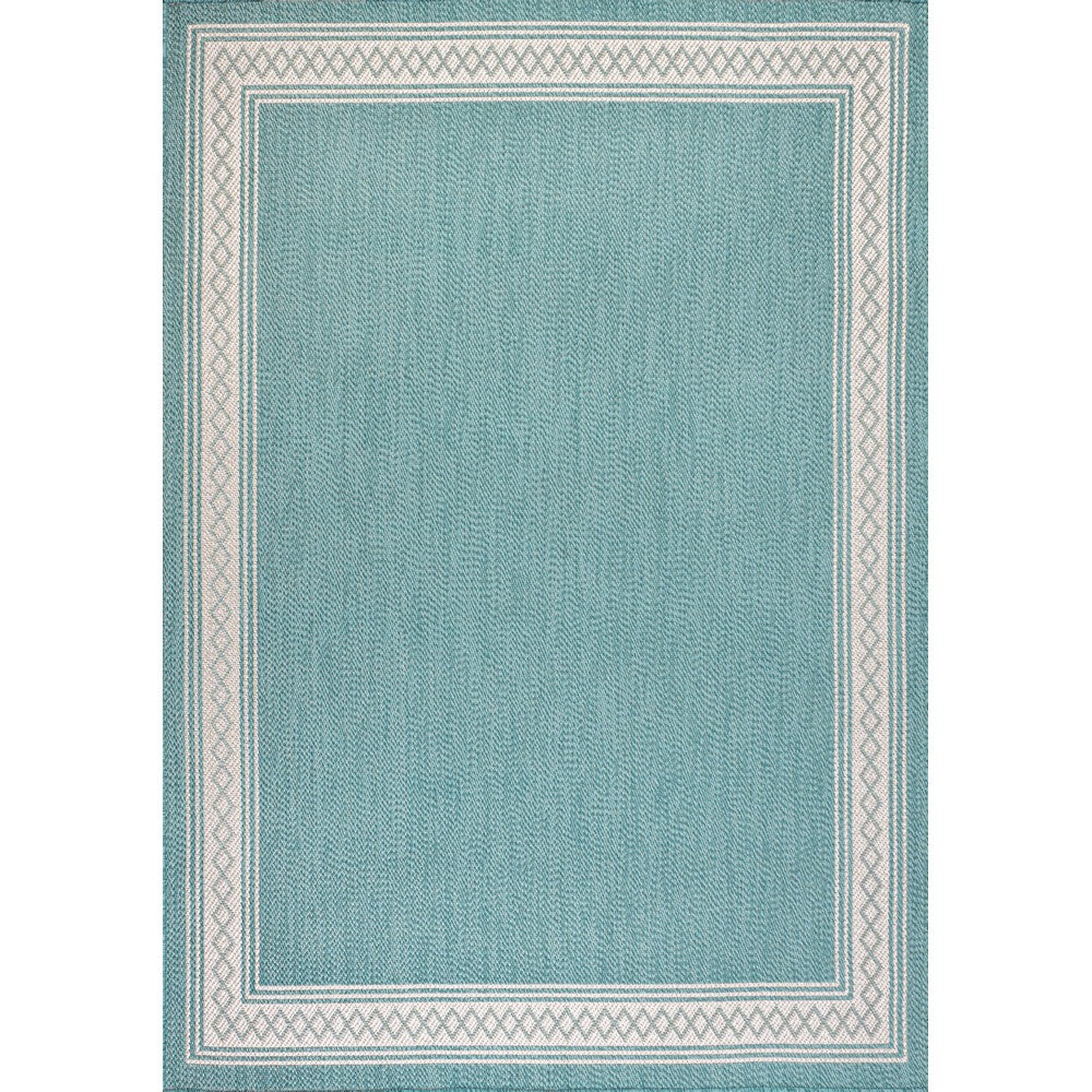 Kristine Classic Diamond Border Indoor/outdoor Area Rug