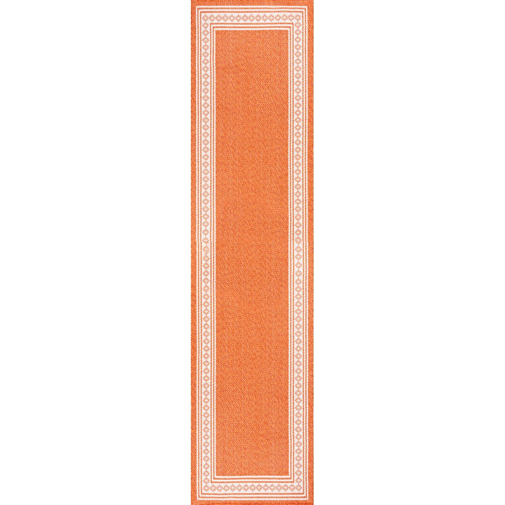 Kristine Classic Diamond Border Indoor/outdoor Area Rug