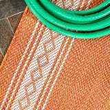 Kristine Classic Diamond Border Indoor/outdoor Area Rug