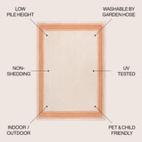 Kristine Classic Diamond Border Indoor/outdoor Area Rug