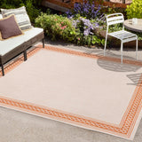 Kristine Classic Diamond Border Indoor/outdoor Area Rug