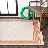 Kristine Classic Diamond Border Indoor/outdoor Area Rug