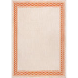 Kristine Classic Diamond Border Indoor/outdoor Area Rug