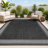 Kristine Classic Diamond Border Indoor/outdoor Area Rug