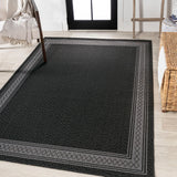 Kristine Classic Diamond Border Indoor/outdoor Area Rug