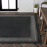Kristine Classic Diamond Border Indoor/outdoor Area Rug