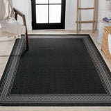 Kristine Classic Diamond Border Indoor/outdoor Area Rug