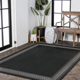 Kristine Classic Diamond Border Indoor/outdoor Area Rug
