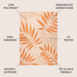 Angie Tropical Palm Leaf Indoor/outdoor Area Rug