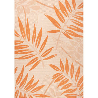 Angie Tropical Palm Leaf Indoor/outdoor Area Rug