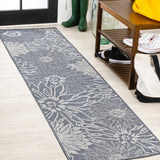 Cain Modern All-over Floral Indoor/outdoor Area Rug