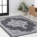 Bloom Vintage Casual Medallion Indoor/Outdoor Area Rug