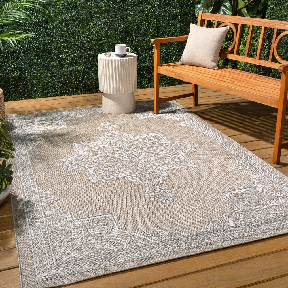 Bloom Vintage Casual Medallion Indoor/Outdoor Area Rug