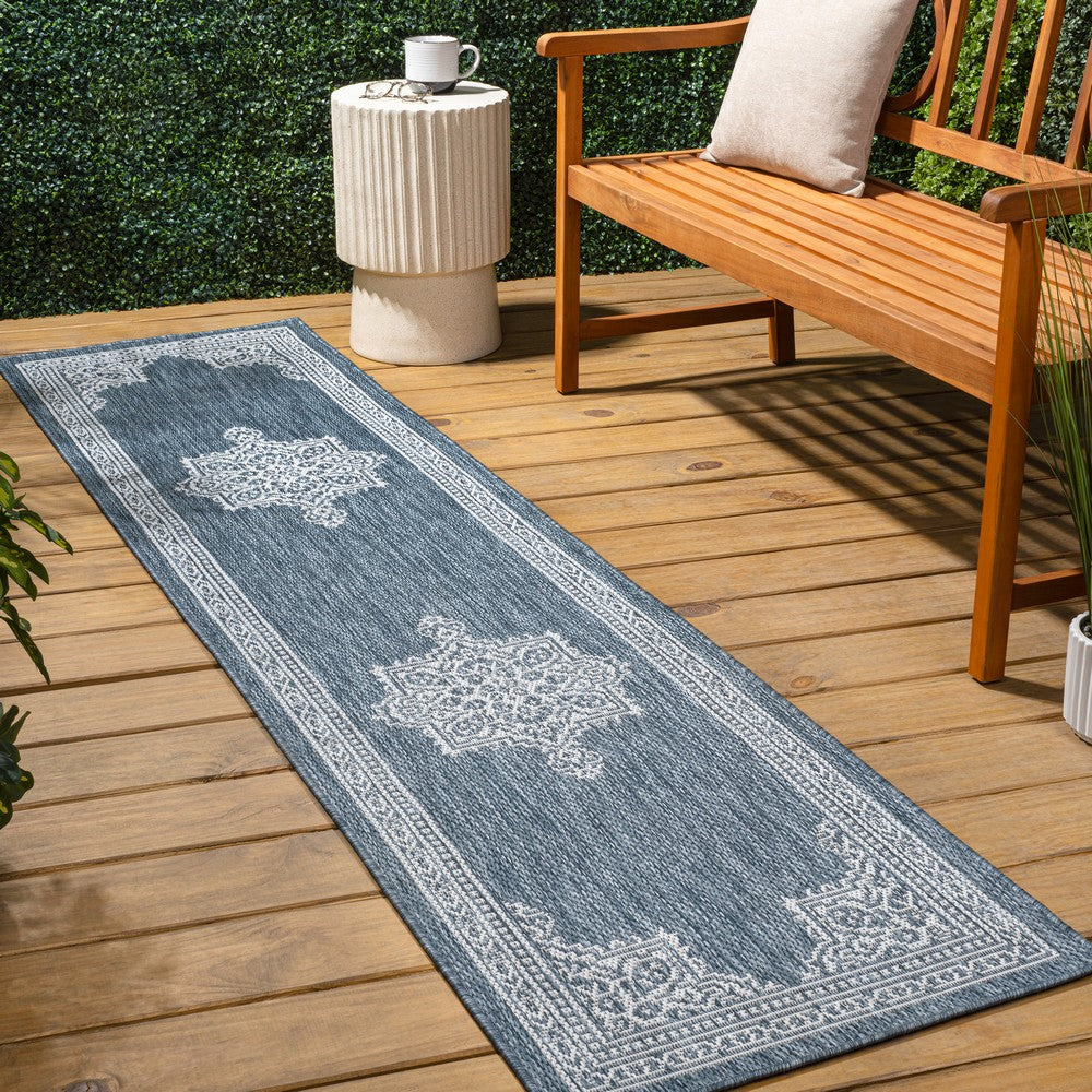 Bloom Vintage Casual Medallion Indoor/Outdoor Area Rug