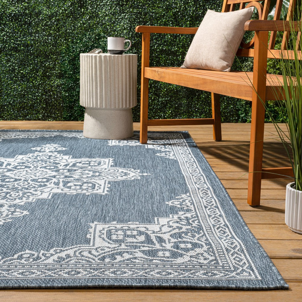 Bloom Vintage Casual Medallion Indoor/Outdoor Area Rug