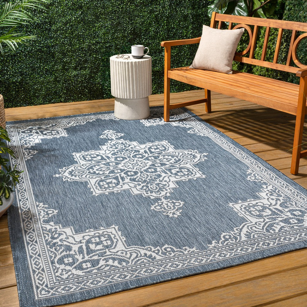 Bloom Vintage Casual Medallion Indoor/Outdoor Area Rug