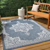 Bloom Vintage Casual Medallion Indoor/Outdoor Area Rug