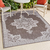 Bloom Vintage Casual Medallion Indoor/Outdoor Area Rug