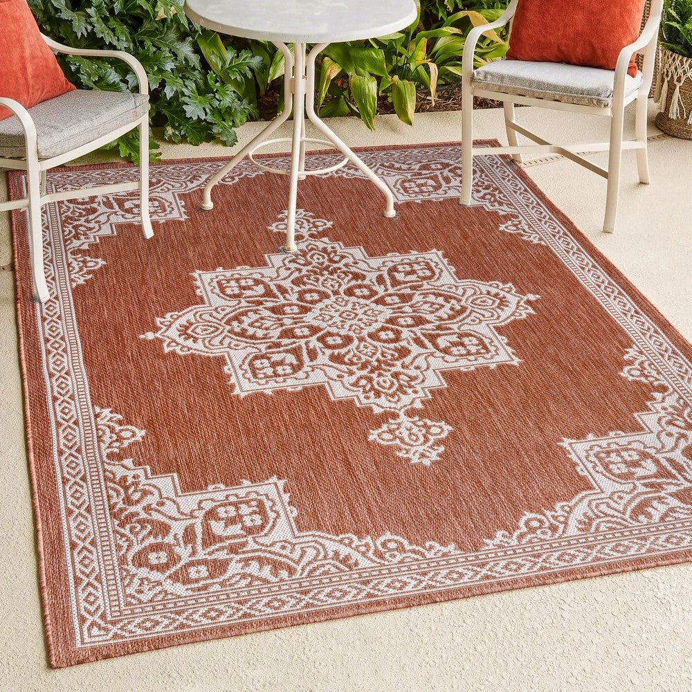 Bloom Vintage Casual Medallion Indoor/Outdoor Area Rug