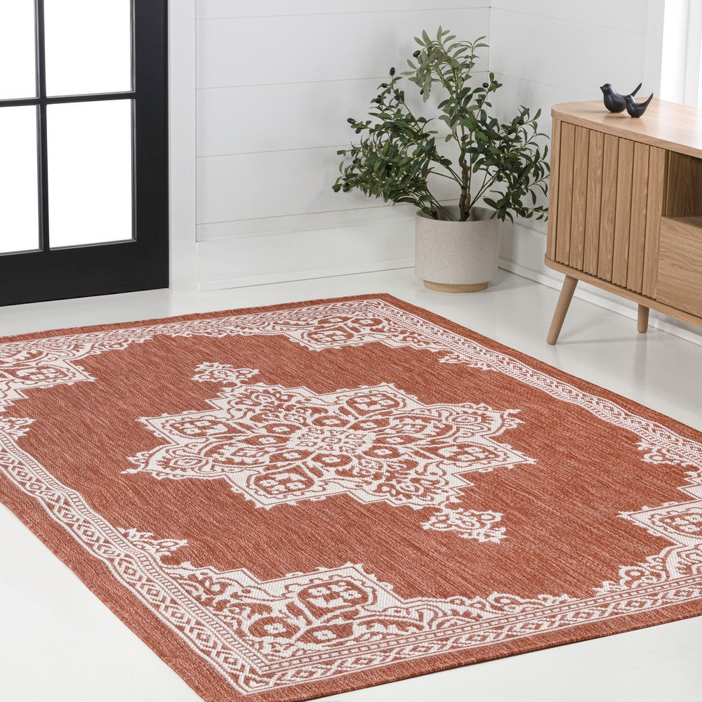 Bloom Vintage Casual Medallion Indoor/Outdoor Area Rug