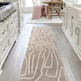 Nourison Modern Scandinavian Graphic Lines High-Low Area Rug