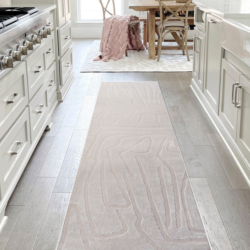 Nourison Modern Scandinavian Graphic Lines High-Low Area Rug