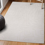 Nourison Modern Scandinavian Graphic Lines High-Low Area Rug