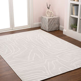 Nourison Modern Scandinavian Graphic Lines High-Low Area Rug