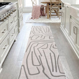 Nourison Modern Scandinavian Graphic Lines High-Low Area Rug