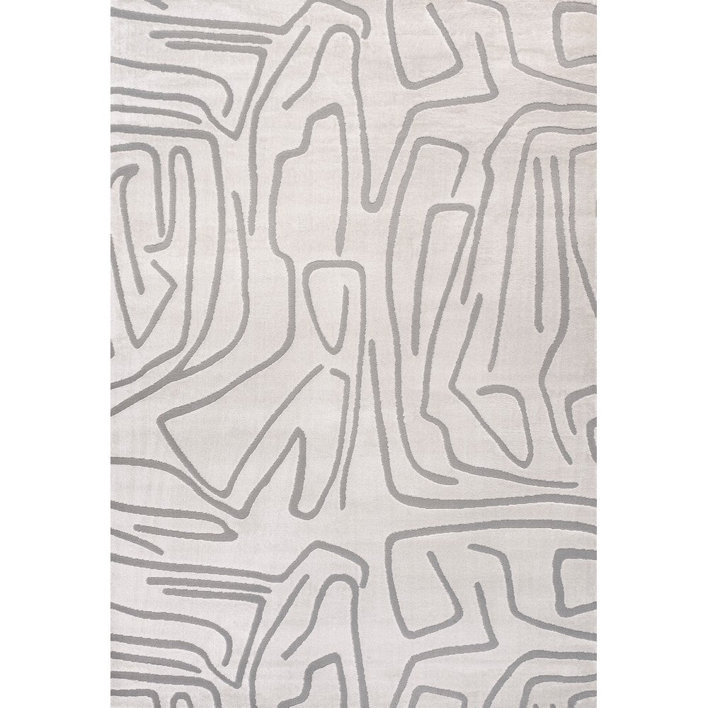 Nourison Modern Scandinavian Graphic Lines High-Low Area Rug