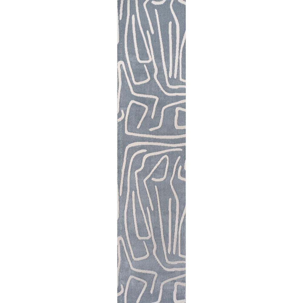 Nourison Modern Scandinavian Graphic Lines High-Low Area Rug