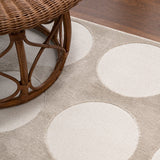 Dylan Modern Geometric Circle Dot High-Low Area Rug