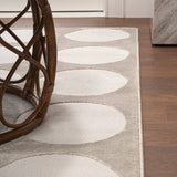 Dylan Modern Geometric Circle Dot High-Low Area Rug