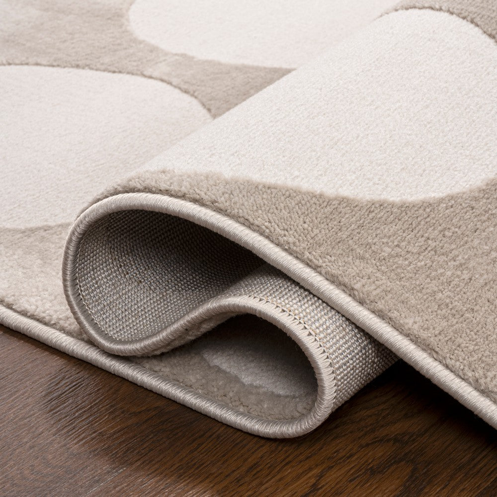 Dylan Modern Geometric Circle Dot High-Low Area Rug