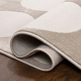 Dylan Modern Geometric Circle Dot High-Low Area Rug