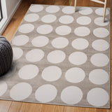 Dylan Modern Geometric Circle Dot High-Low Area Rug