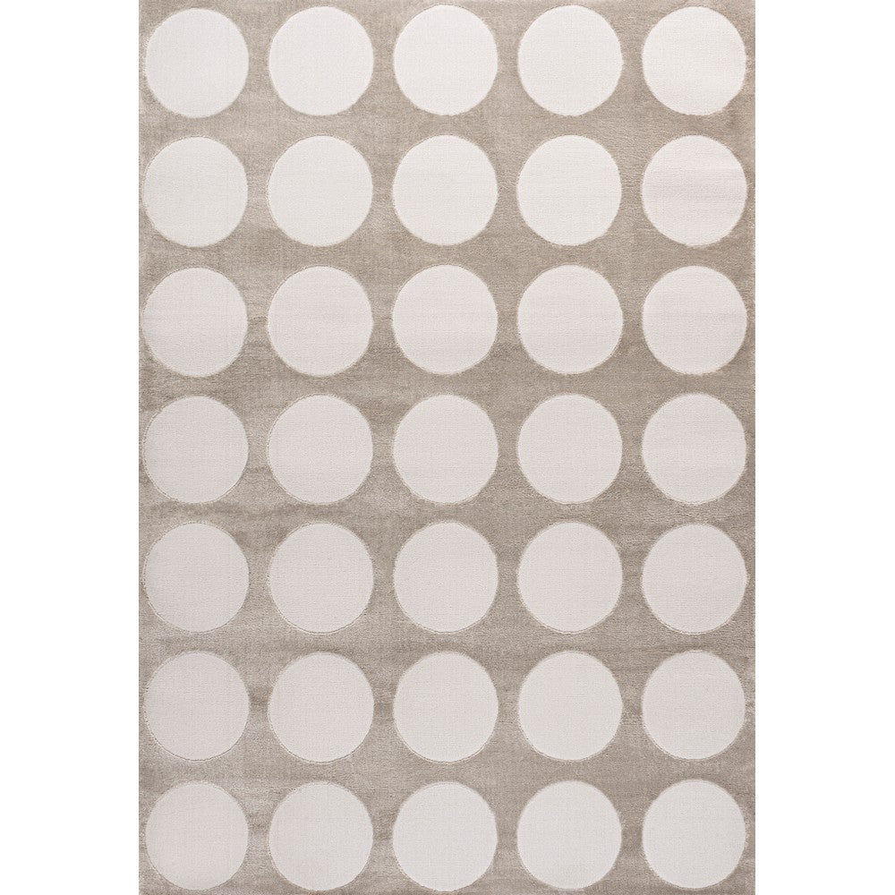 Dylan Modern Geometric Circle Dot High-Low Area Rug
