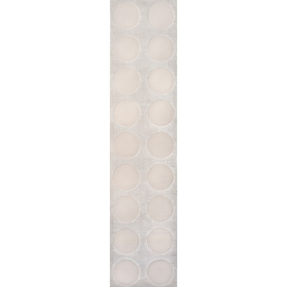 Dylan Modern Geometric Circle Dot High-Low Area Rug